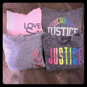 Girls Justice sweatshirts